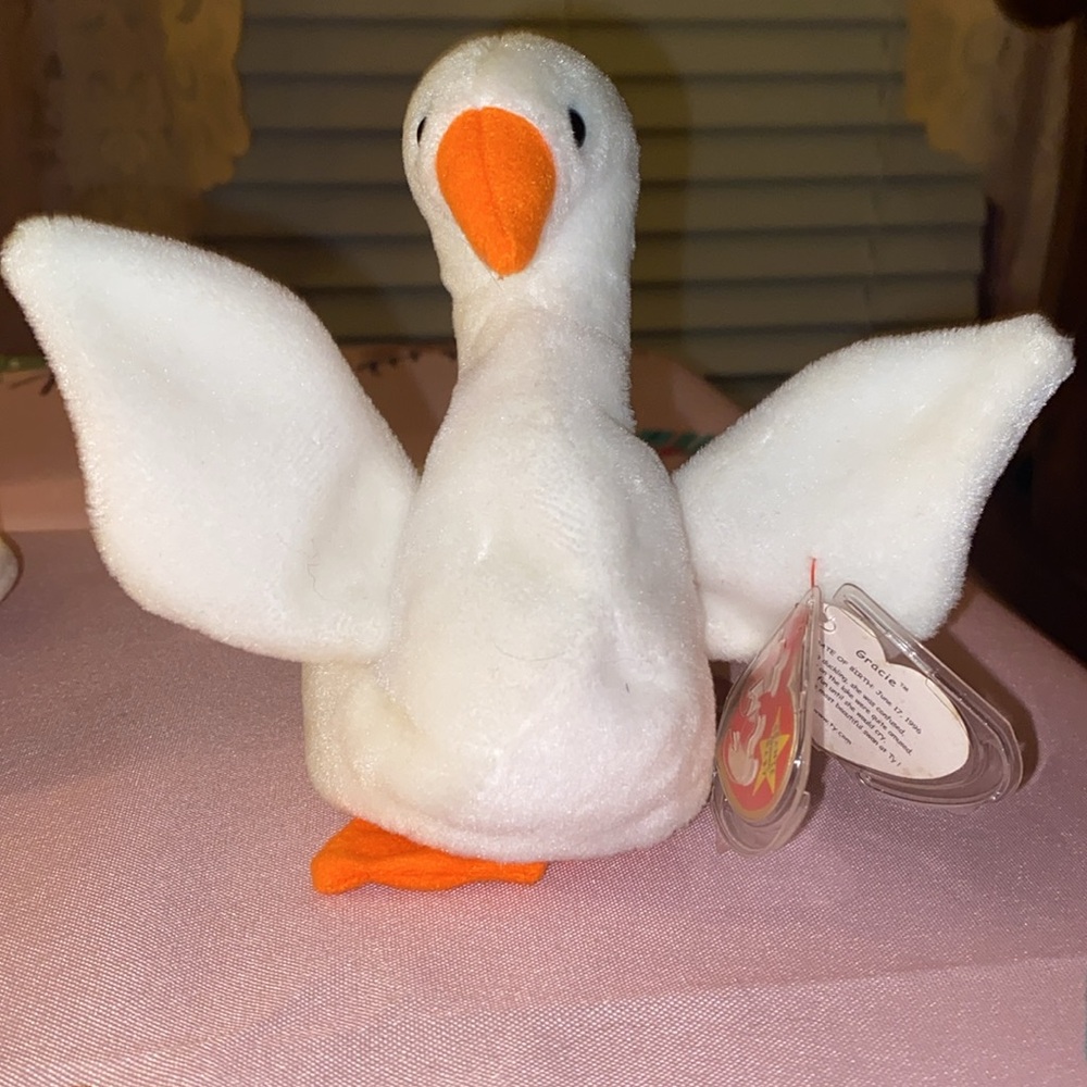 Beanie Baby GRACIE the swan 1996 in collectible condition